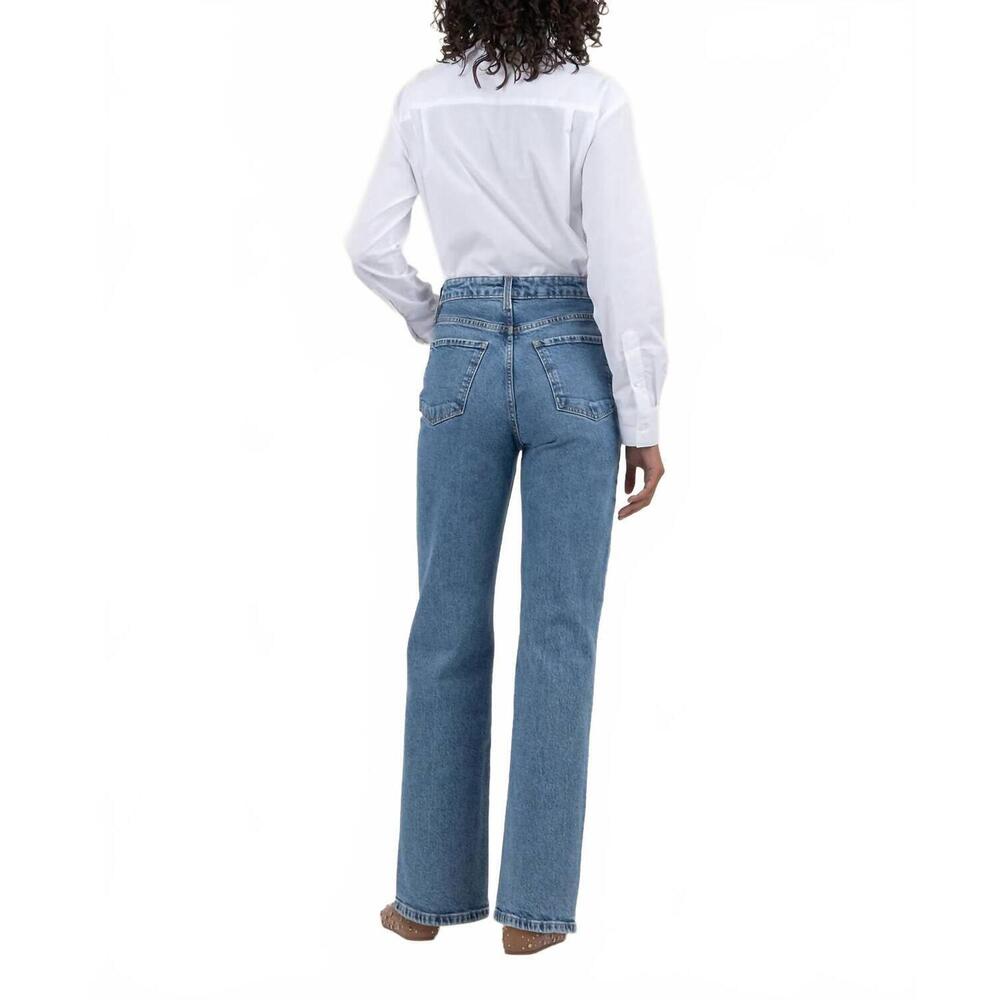 NEW KUT FROM THE KLOTH sienna high rise wide leg jean in decisive - Picture 3 of 5